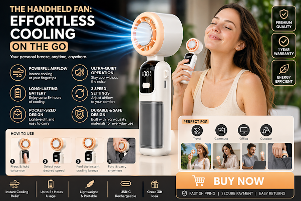 Aervion Handheld Fan Reviews – Stay Cool Anytime, Anywhere!