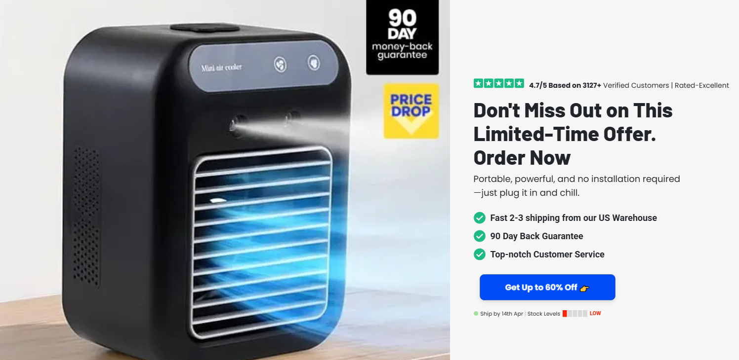 Glacier Breeze Portable AC Order