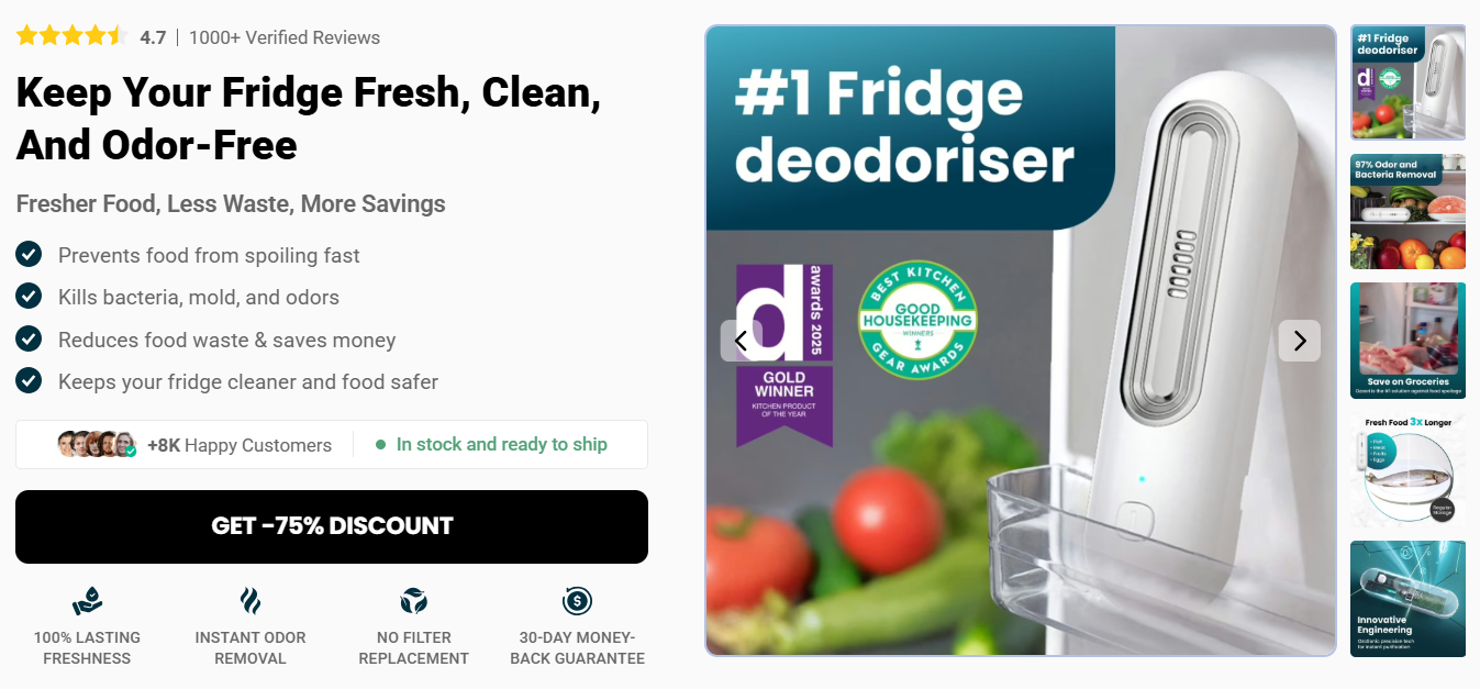 Ozoori Fridge Deodoriser Reviews – Keep Your Fridge Fresh, Clean & Odor-Free!