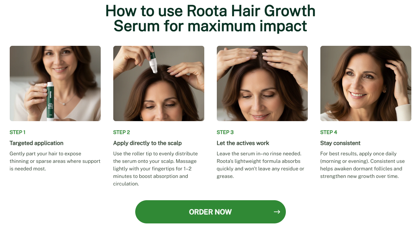 Roota Hair Growth Serum Uses
