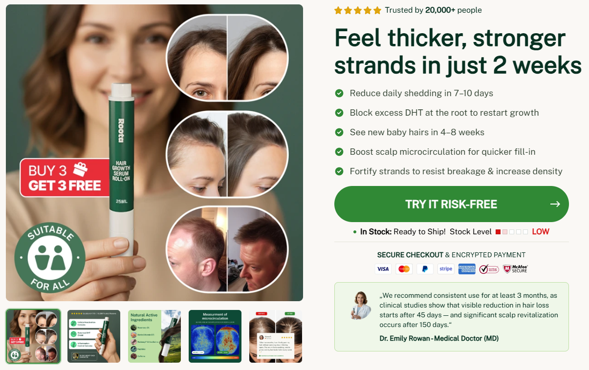 Roota Hair Growth Serum Roll-On Reviews – Is It Really Work?