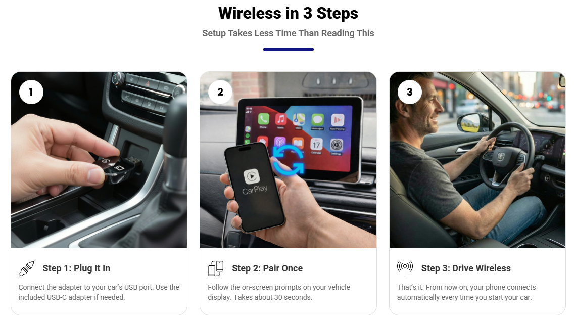 TopCarPlay Wireless CarPlay Setup