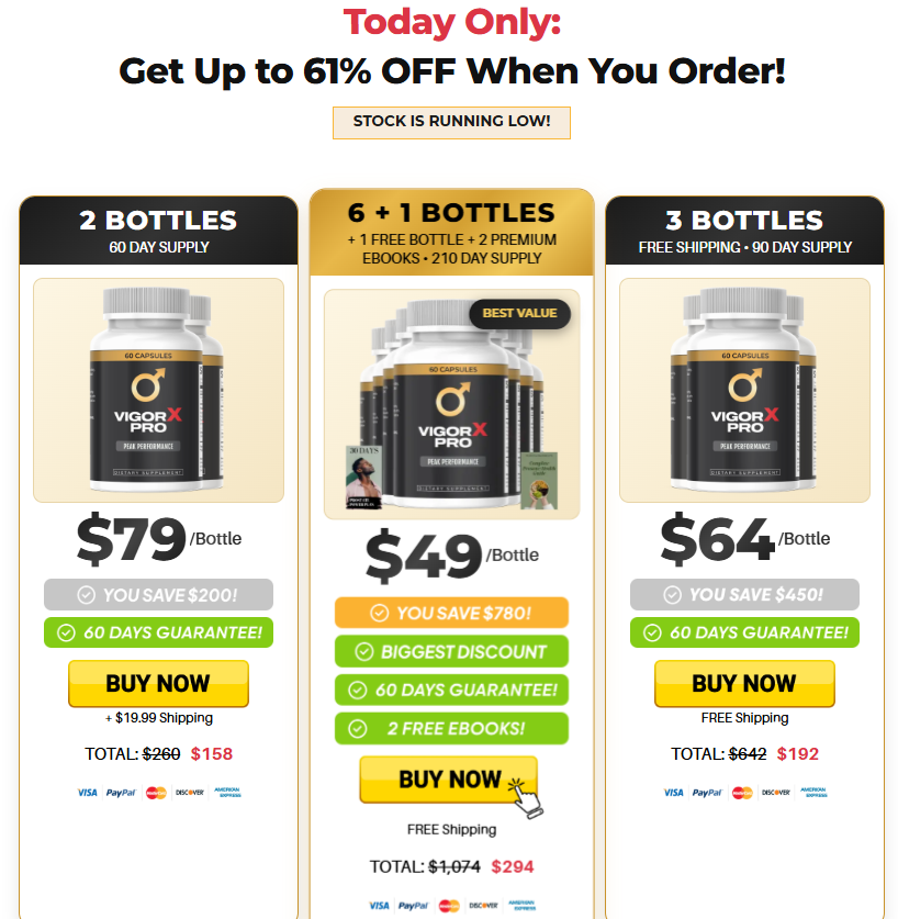VigorX Pro Order