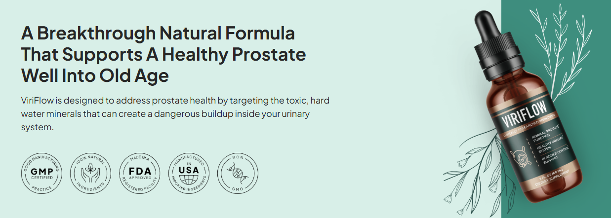 ViriFlow Drops Reviews – Natural Prostate & Urinary Support Formula!