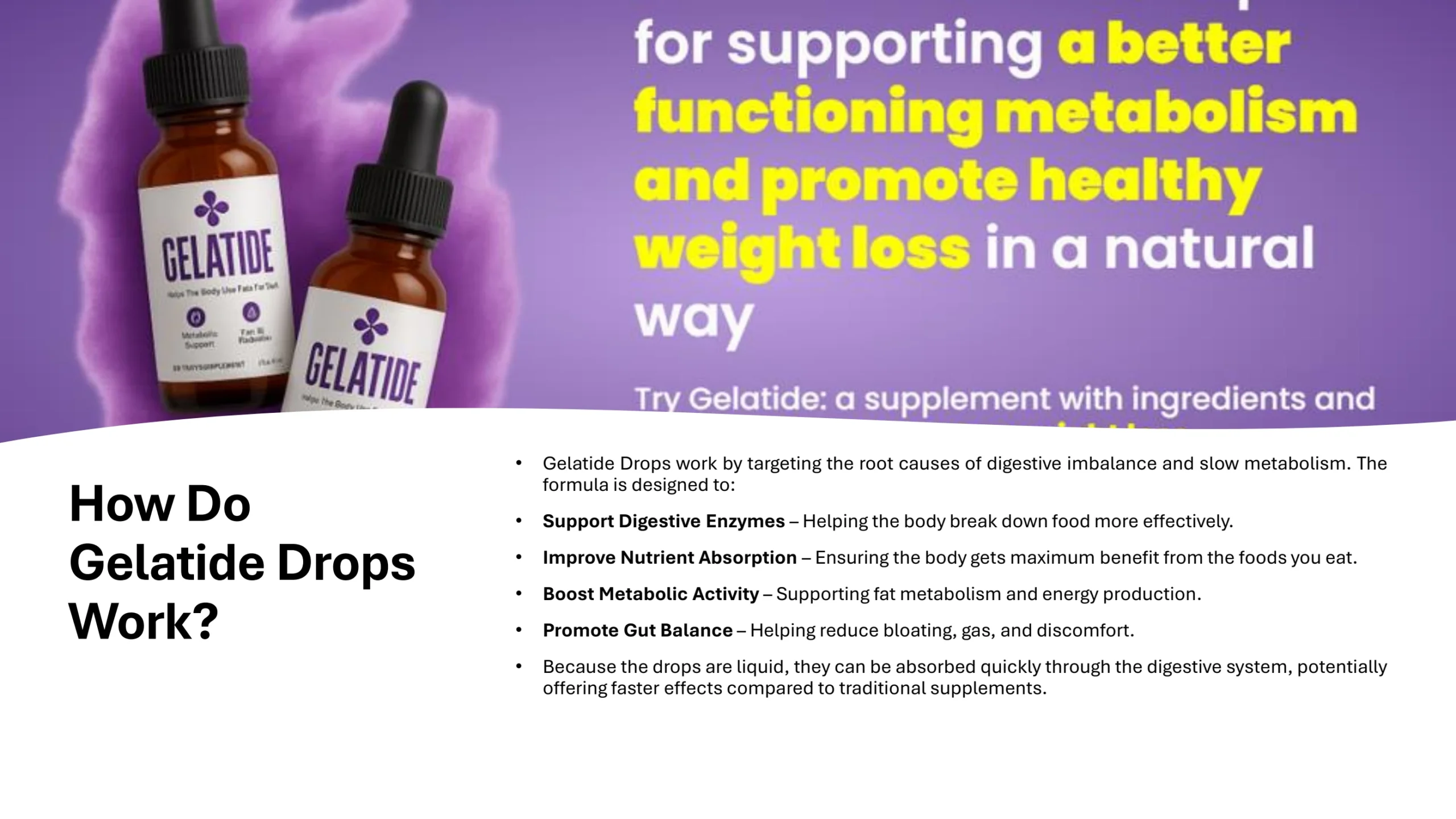 Gelatide Weight Loss Drops Reviews – Is It Safe to Use? Official Website