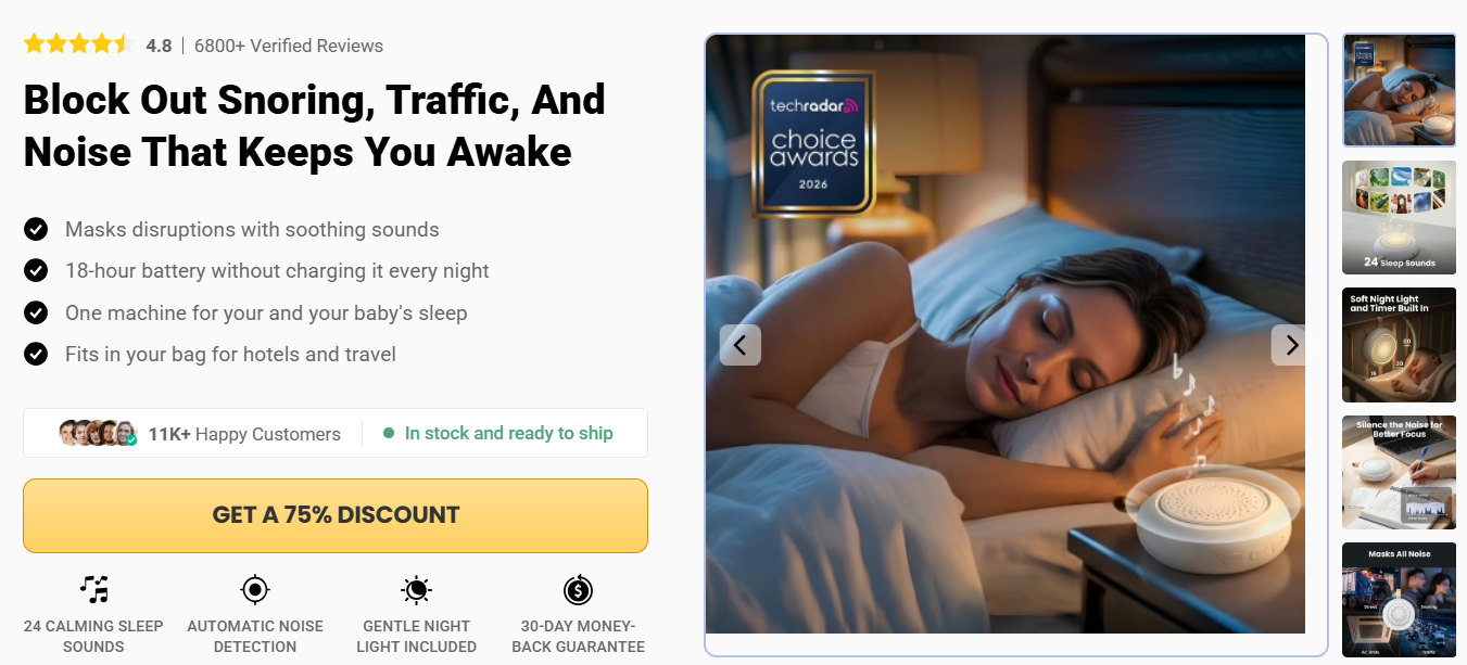 Snoozzie White Noise Machine Reviews – Does This Sleep Device Really Work?