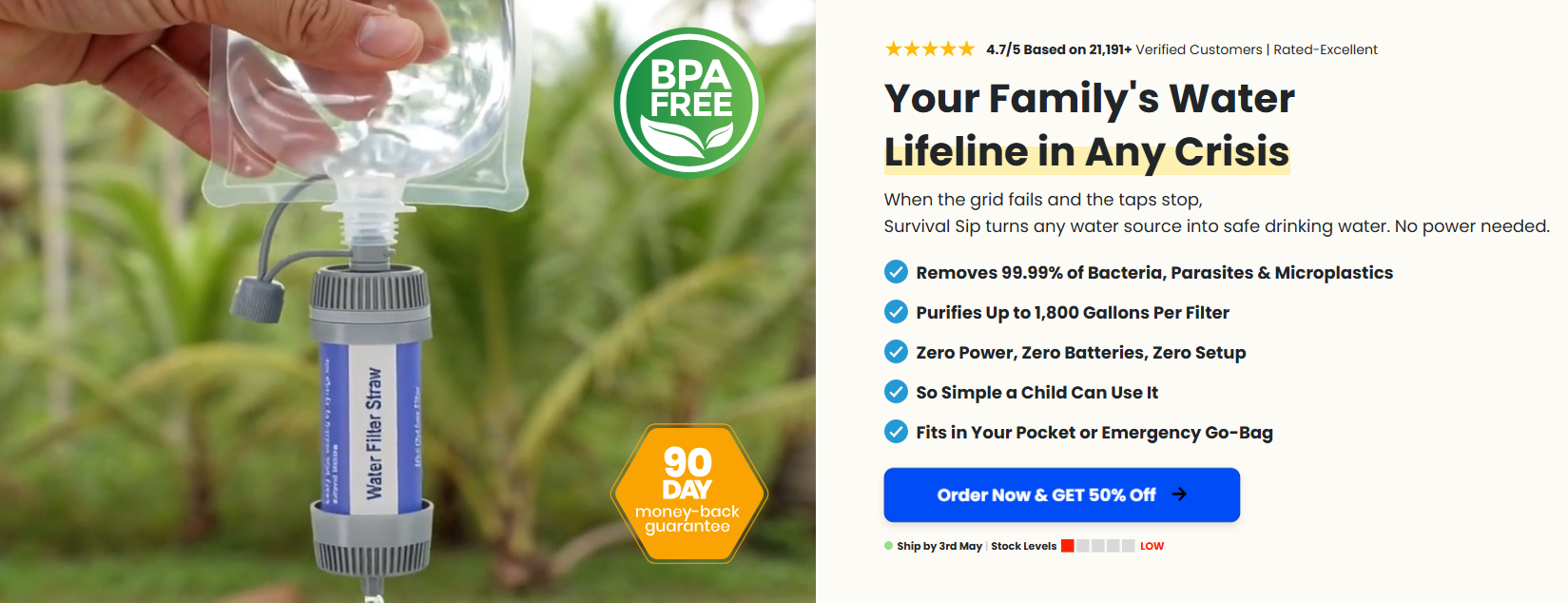 Survival Sip Water Filter Reviews – Is It Really Worth Buying?