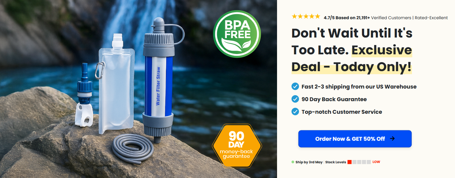 Survival Sip Water Filter Order