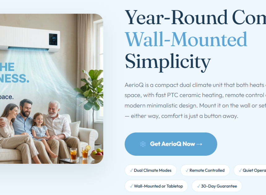 AERIOQ Reviews – Wall Mounted Heating & Cooling AC With Smart Remote!