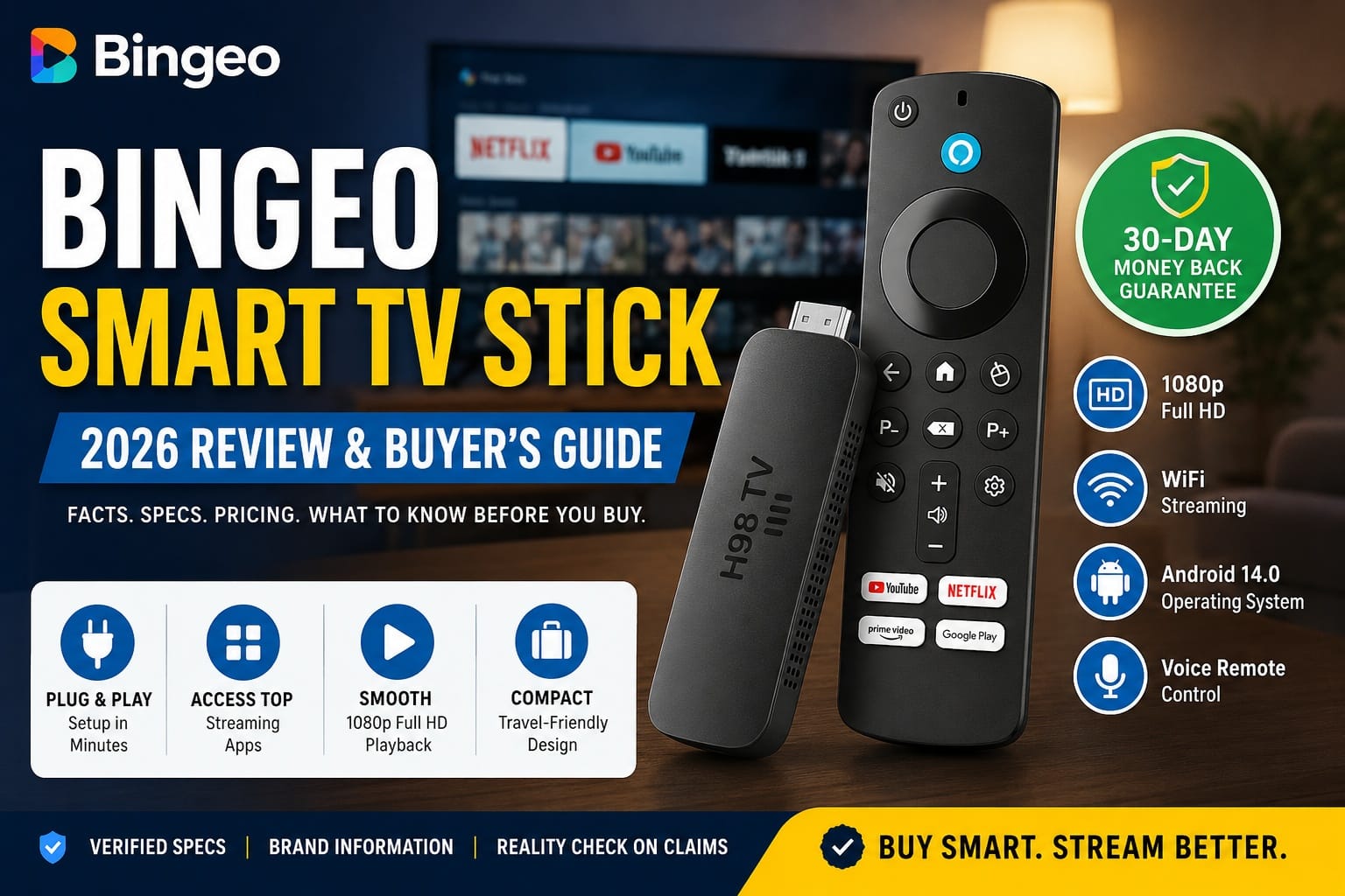 Bingeo Reviews – Is H98 TV Stick Really Worth Trying? Must Read