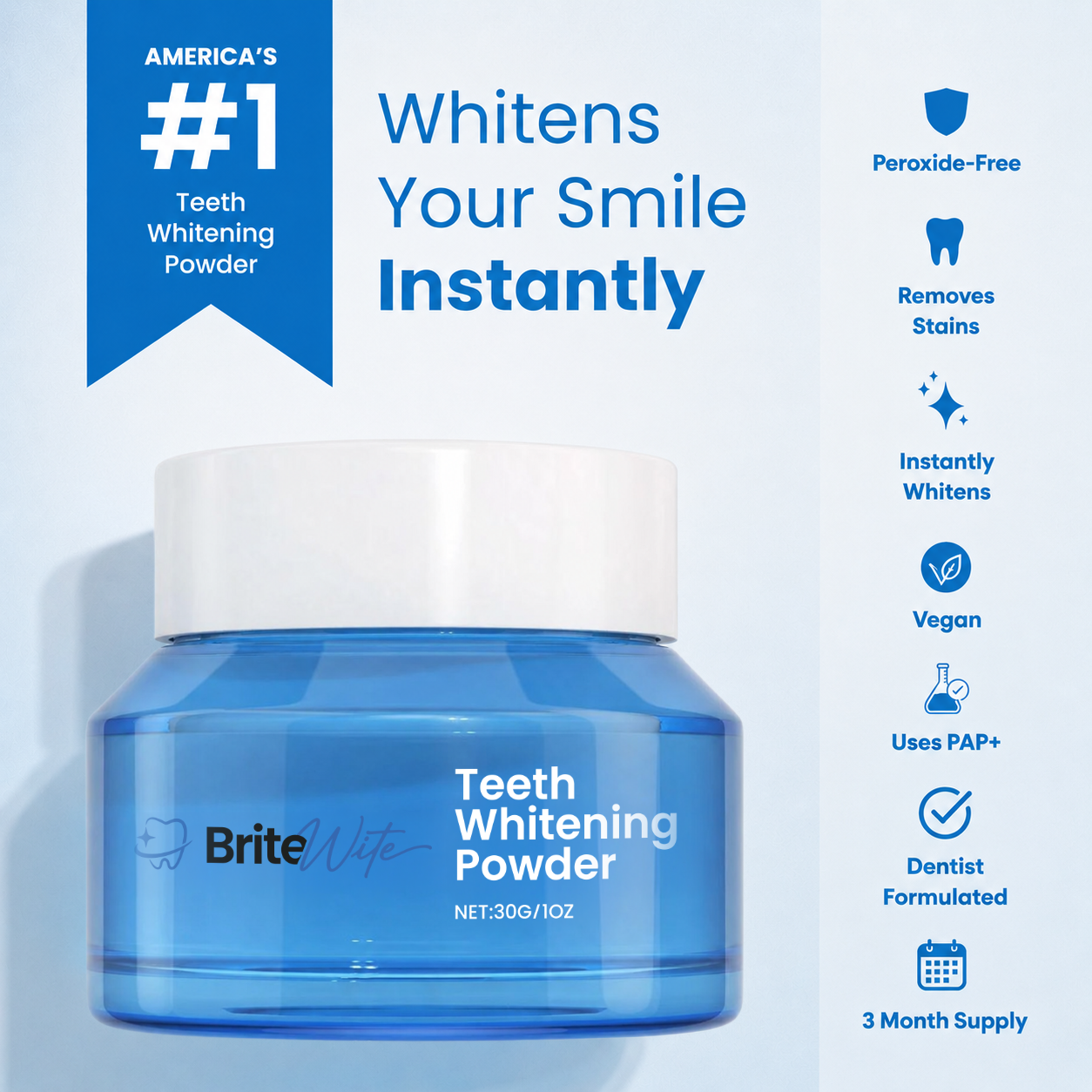 BriteWite Teeth Whitening Powder