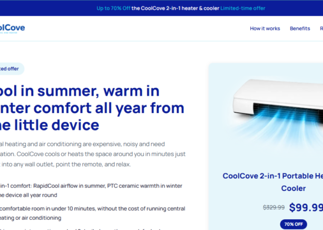 Cool Cove Portable AC Reviews 2026 – Is This Portable Air Conditioner Worth to Buying?