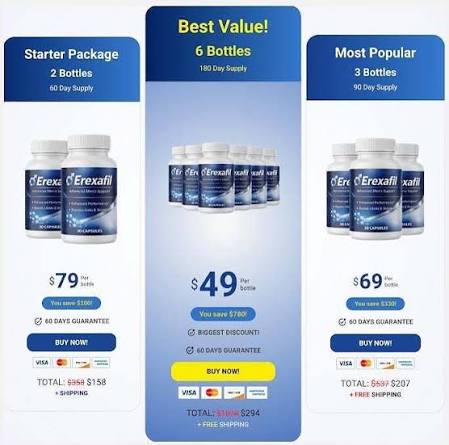 Erexafil Reviews (2026) – Advanced Men’s Support Formula! Price & Buy