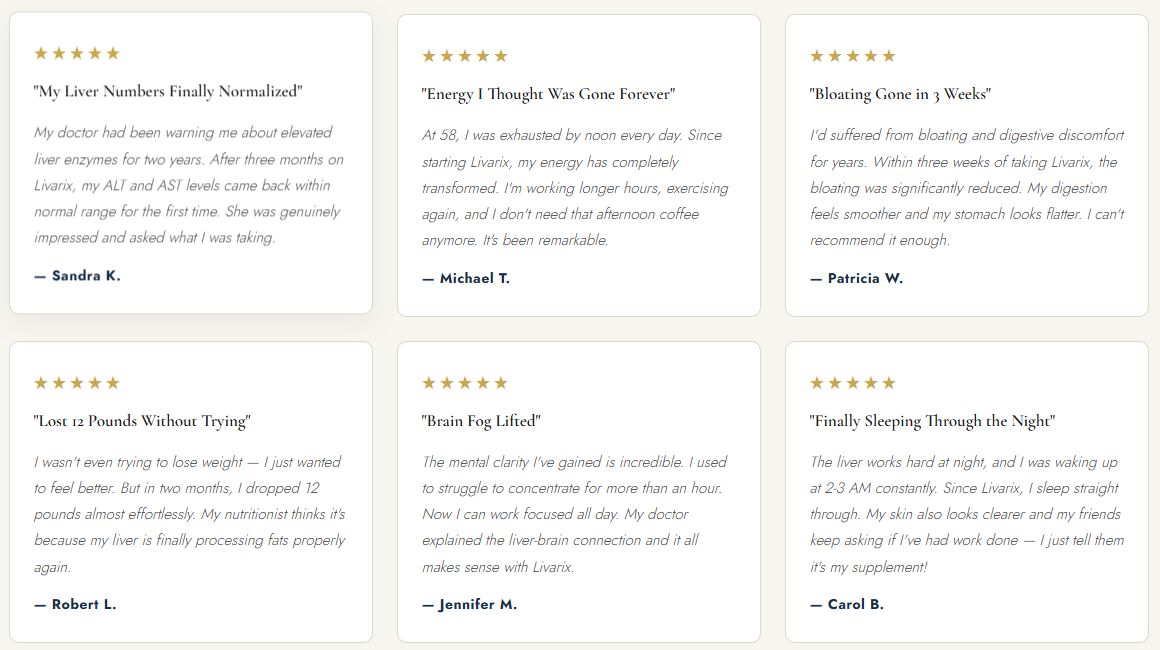 Livarix Customers Reviews